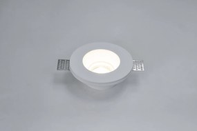 Portafaretto GU10 e MR16 in Gesso Pitturabile Tondo Ø130x45mm