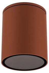 Applique da soffitto Cilindrica PAR30 IP54 in Alluminio e Vetro - Corten Colore del corpo Bianco