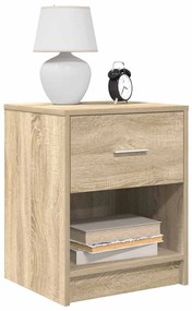 Comodino Con Cassetto Rovere Sonoma 40x34x50 Cm /