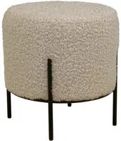 Pouf Alford, Beige, Poliestere, 35,5x35,5x37 cm, EPIKASA