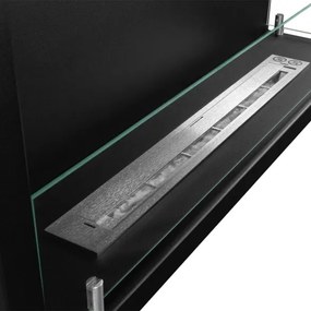 Camino a bioetanolo da incasso ad angolo biocamino angolare 90x45 cm SUTRI 90 DX