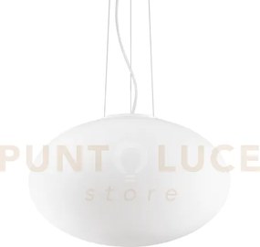 Candy lampadario sospenso in metallo e vetro 1 luce attacco e27 d.50cm