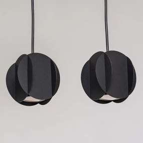 Lampadario sospeso su cavo GAMBIT 4x GU10/10W/230V, nero