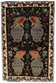 Gabbeh Tappeto persiano 100x150 Marrone (Iran) Annodato A Mano