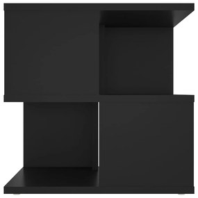 Tavolino nero 40x40x40 cm in legno multistrato