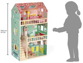 Casa delle bambole in legno - Happy Day