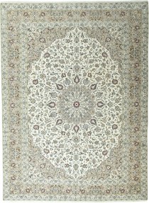 Kashan Tappeto 300x400 Beige (Iran) Annodato A Mano
