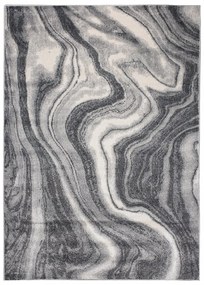 Tappeto di design grigio scuro con motivo astratto Larghezza: 60 cm | Lunghezza: 100 cm
