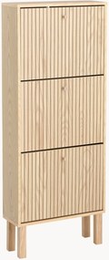 Scarpiera da parete in legno Romy