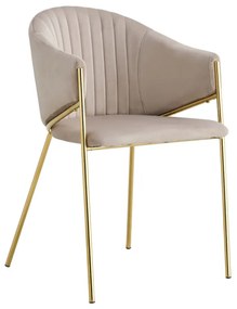 Sedia Elegan Velluto - Beige