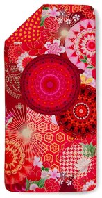 Telo mare rosso ad asciugatura rapida 50x100 cm - HIP