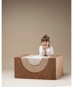 Gioco per psicomotricità marrone in velluto a coste 3 pz altezza totale 37 cm 75x49 cm Rainbow Montessori – Wigiwama