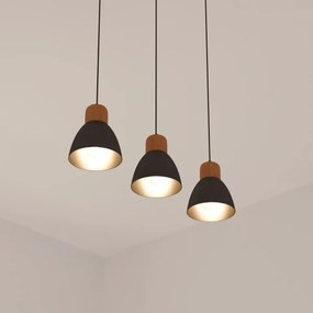 Atmosphera - Lampadario a sospensione con filo DESY 1xE27/40W/230V pino