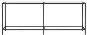 Tavolo consolle trasparente 200x35x75,5 cm in vetro temperato