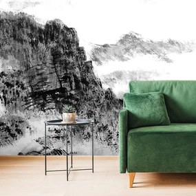 Carta da parati – Pittura cinese in bianco e nero della terra