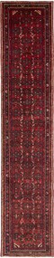 Hamedan Tappeto persiano 400x80 Rosso (Iran) Annodato A Mano