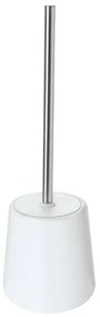 Portascopino wc in ceramica da appoggio linea Sidney bianca