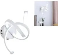 APPLIQUE LAMPADA INTERNO MODERNA PARETE MURO SPIRALE 15W LUCE FREDDA ST-005