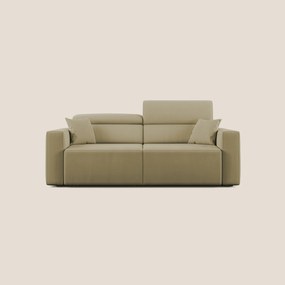 Orwell divano con seduta estraibile in microfibra smacchiabile T11 beige 215 cm