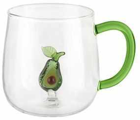 Mug in vetro borosilicato 380 ml avocado