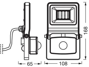 Osram - Proiettore LED con sensore ENDURA LED/10W/230V 3000K IP44