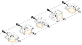 Paulmann 94432 - SET 5xGU5,3/10W Faretto MAC 230V bianco