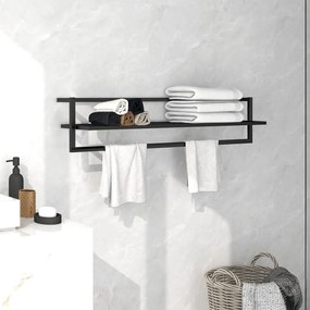 Portasciugamani Nero 95x25x22 Cm İn Ferro /