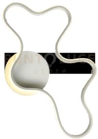 Clara-m b lampada da soffitto o parete bianca 90cm led integrato 28...