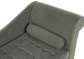 Chaise longue con contenitore grigio scuro PESSAC Beliani