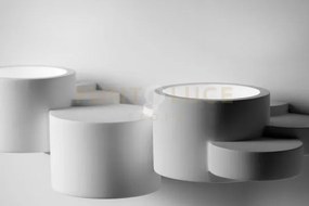 Chio applique da parete 3 luci up/down in gesso bianco attacco gx53...