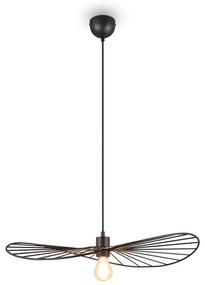 Nero opaco apparecchio a sospensione ø 60 cm Chapeau - Trio