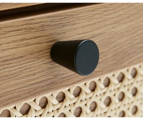 Cassettiera bassa effetto rovere naturale 80x75 cm Pensacola - Unique Furniture