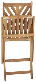 Set bistrò in legno di acacia TERNI Beliani