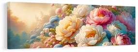 Quadro su tela – Fiori delicati in toni pastello