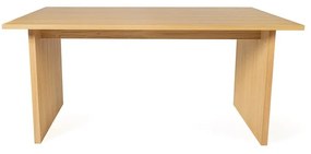 Tavolo da pranzo con piano in rovere 90x160 cm Stripe - Woodman