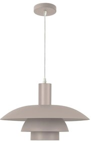Lampada a sospensione su cavo FERRO 1xE27/15W/230V grigio