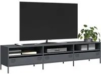 Mobile TV Antracite 202x39x43,5 cm Acciaio Laminato a Freddo 851348