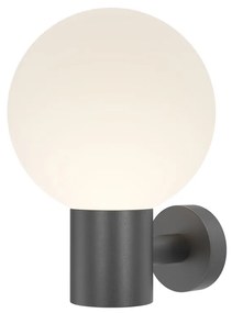 Lampada Da Parete Moderna Per Esterno Alluminio Nero 1 Luce E27 60W Ip54