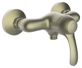 Rubinetto per doccia monocomando Distri bronzo lucido