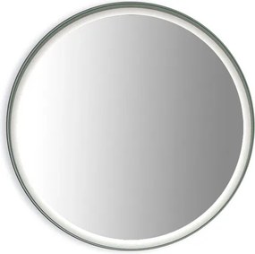 Specchio Madame con illuminazione integrata a Led tondo L80 x H80 x P5 cm