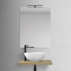 Mensola porta lavabo rovere per lavabi da appoggio da 60 cm serie Master
