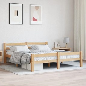 Giroletto Senza Materasso 160x200 Cm İn Legno Massello Di Pino /
