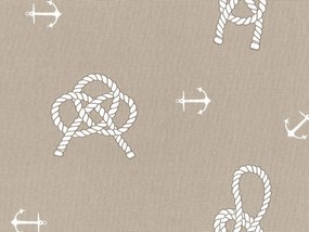 Marino cuscino in cotone disponibile in diverse colorazioni stile marinaresco beige