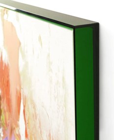 Quadro con elementi dipinti a mano 102x102 cm Confidential Green – Malerifabrikken