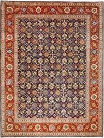 Tabriz Tappeto 300 x 390 Blu (Iran) Annodato A Mano