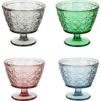 Set 4 coppette gelato colorate in vetro 355 ml Tahiti