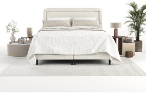 Letto boxspring crema 160x200 cm Dove - Maison de Rêve