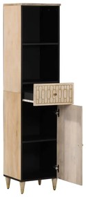 Mobile da bagno 38x33x160 cm in legno massello di mango