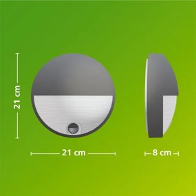 Philips -LED Applique da esterno con sensore CAPRICORN LED/4,3W/230V IP44