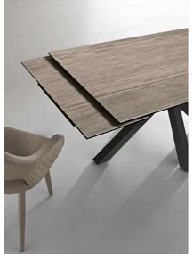 Tavolo cucina allungabile 240 cm piano grčs porcellanato Rovere JACKY